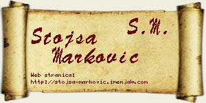 Stojša Marković vizit kartica